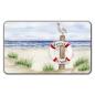 Preview: Frühstücksbrettchen Brettchen  Rettungsring Aquarell Maritim Kunst Druck Kunstdruck Dänemark Nordsee Ostsee Düne Meer Möwe Strand Wunschname